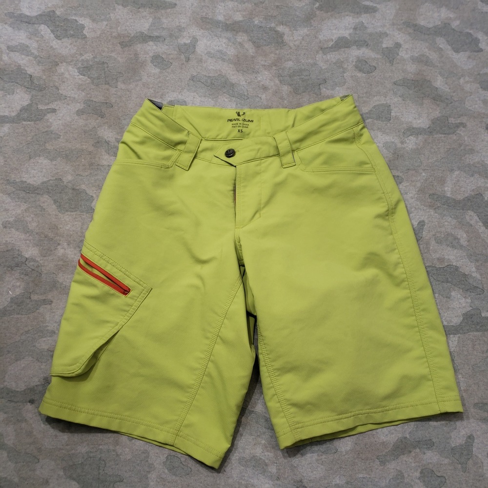Pearl Izumi Shorts Womens XS Green Cycling Trail Pockets Outdoors